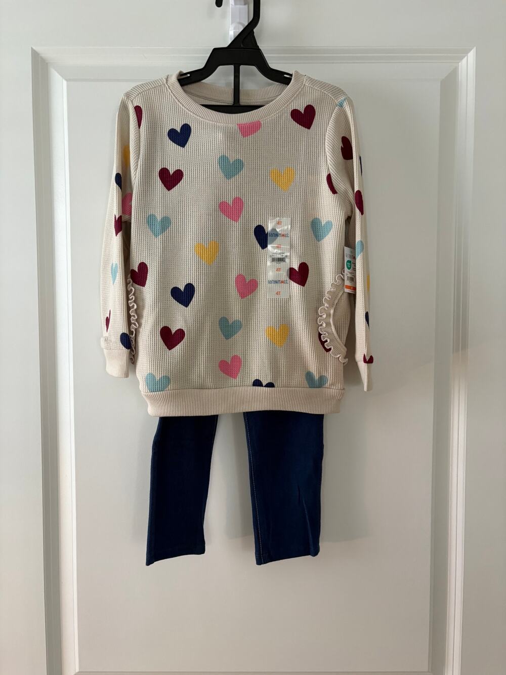 Garanimals 2-Piece Thermal Top & Jeans Bottoms Set Size 4T